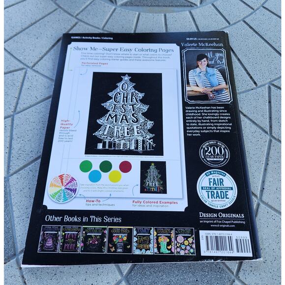 Chalk-Style Holiday & Nature Coloring Book Paperback Bundle - Picture 4 of 8